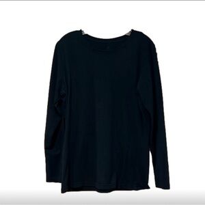 Natural Uniforms Modern Fit Long Sleeve Black Tee Shirt